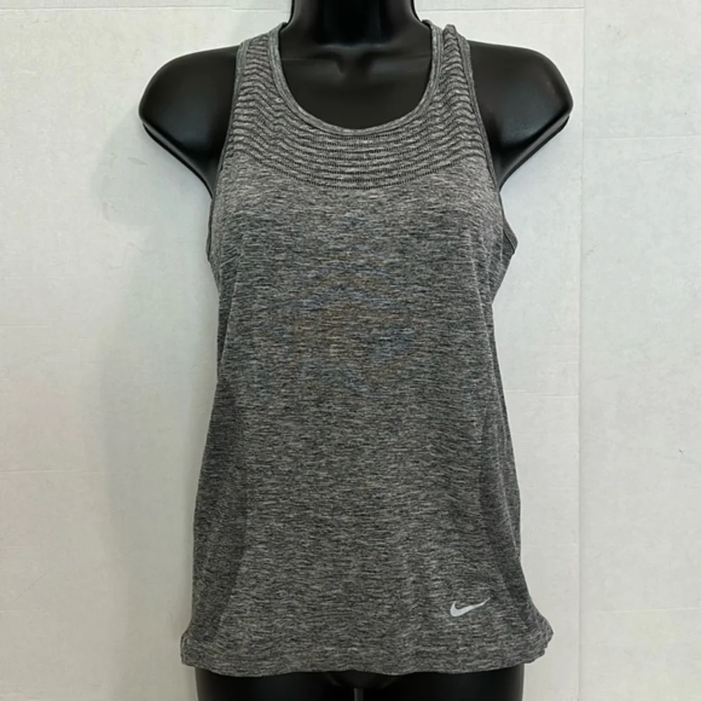 Nike racerback heather gray small